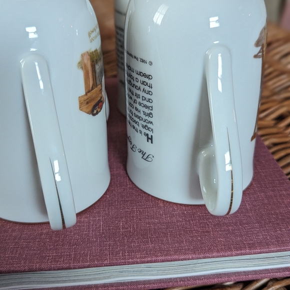 Set of 4 Vintage Norman Rockwell mug 8 oz - Picture 2 of 11